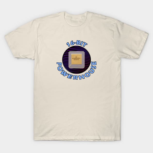 Motorola 68000 - 16-Bit Era Power T-Shirt by arcadeheroes